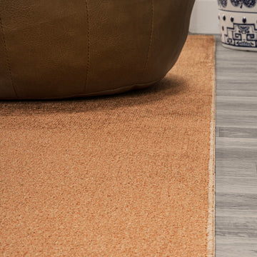 Twyla Classic Solid Low-Pile Machine-Washable Area Rug